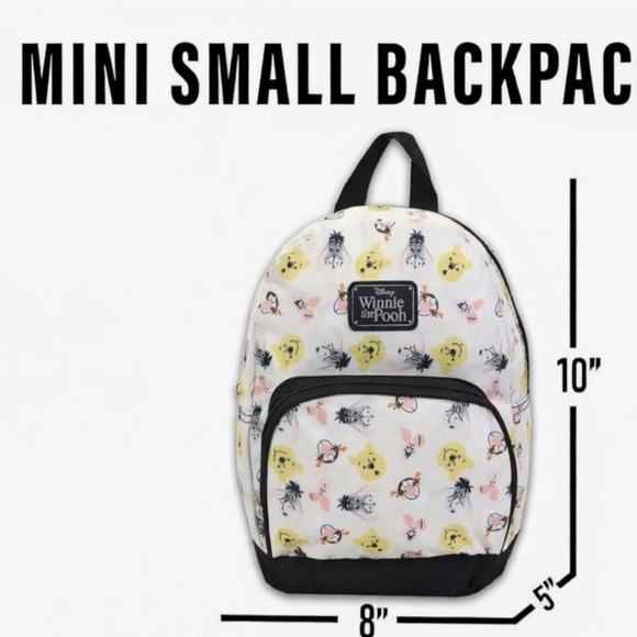 151,Bundle Of 2 Winnie the Pooh Mini Backpack Set - 10” Canvas. - Picture 7 of 8